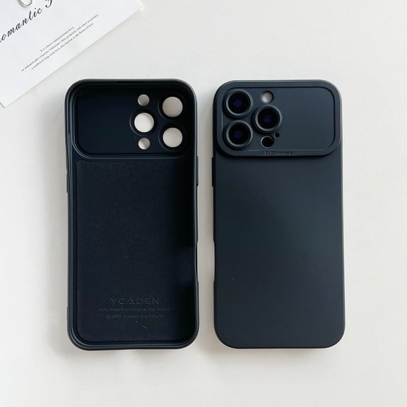 TECH CIRCLE For iPhone 14 Flexible TPU Case,Shockproof, Anti-Scratch, Anti-Fingerprint, Wireless Charging,Slim Light Thin Anti-Scratch Cover Camera Lens Protection for Men Women,Black