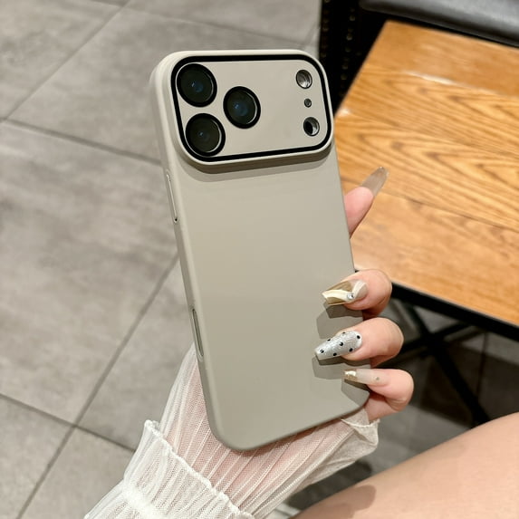 TECH CIRCLE For iPhone 14 Frosted Case with Camera Lens Protector, Lightweight Hard PC Back Cover, Anti-Scratch, Dust/Dirt Proof, Shock-Absorbent, Matte Anti-Fingerprint,Gray