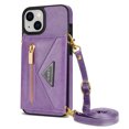 thumbnail image 1 of TECH CIRCLE iPhone 14 Plus Wallet Case, Soft PU Leather Kickstand Card Slots Holder Flip Folio Case Durable Shockproof Cover for Apple iPhone 14 Plus 2022 6.7 Inch,Purple, 1 of 7