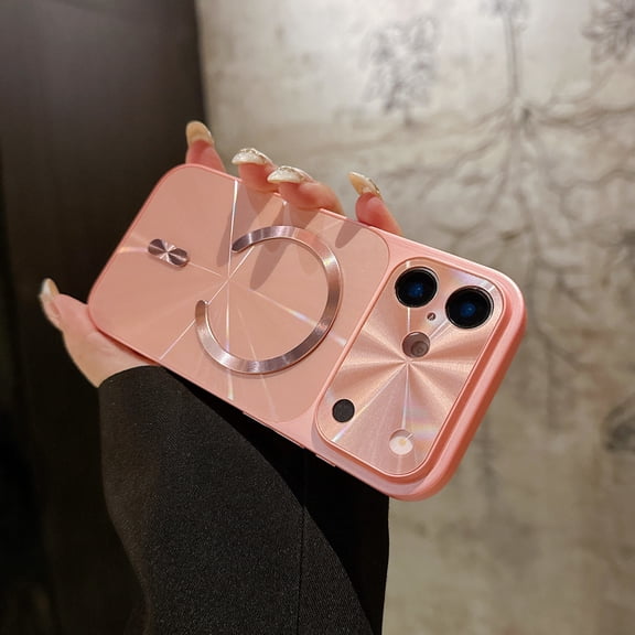 TECH CIRCLE for iPhone 14 Pro Case with Camera Protection, Built-in Magnetic Ring, Compatible with Wireless Charging, Vibrant and Trendy Color, Protective Cute Slim Cover, Pink