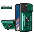 thumbnail image 1 of TECH CIRCLE iPhone 14 Pro Case, Heavy Duty Shockproof Full Body Protective Dual Layer Back Phone Cover Built in Finger Ring Stable Kickstand Case for Apple iPhone 14 Pro, Green, 1 of 12