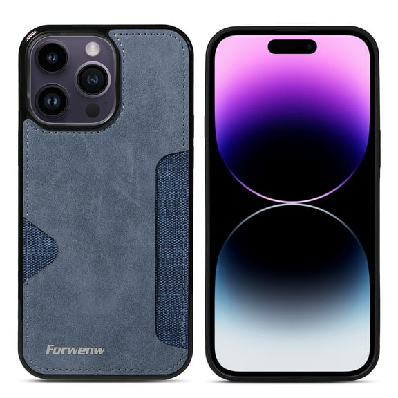 TECH CIRCLE For iPhone 14 Pro Case,Ultra Slim Luxury Premium PU Leather Card Slots Shockproof Full Protective Women Men Cover for Apple iPhone 14 Pro 6.1" 2022,Blue