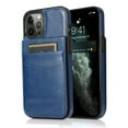 thumbnail image 1 of TECH CIRCLE iPhone 14 Pro Max 6.7 inch Case,Premium Leather Magnetic Clasp Kickstand Heavy Duty Protective Cover with Credit Card Holder for iPhone 14 Pro Max 6.7 inch 2022, Darkblue, 1 of 7