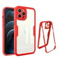 thumbnail image 1 of TECH CIRCLE for iPhone 14 Pro Max Case 6.7 inch 2022, Slim Fit Lightweight Shock-Absorbent Dust Proof Phone Silicone Back Cover with Built-in Screen Protector,Red, 1 of 5