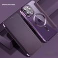 thumbnail image 1 of TECH CIRCLE iPhone 14 Pro Max Case - Clear Back Cover Flip Wallet Case Compatible with MagSafe, Purple, 1 of 9
