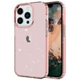 thumbnail image 1 of TECH CIRCLE iPhone 14 Pro Max Case,Clear Glitter Soft TPU Shockproof Protective Bumper Cover Sparkle Bling Cute Slim Women Girls Phone Case for Apple iPhone 14 Pro Max 6.7 inch,Pink, 1 of 5