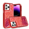 thumbnail image 1 of TECH CIRCLE for iPhone 14 Pro Max Case, Heavy Duty Full-Body Protective Cases Glitter Bling Sparkle Hard Shell Hybrid Shockproof Drop Proof Anti-Scratch Military Rubber Bumper Cover,Red, 1 of 9