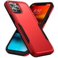 thumbnail image 1 of TECH CIRCLE iPhone 14 Pro Max Case,Tough Rugged Heavy Duty Dual Layer Shockproof Full-Body Protective Anti-Scratch Case for Apple iPhone 14 Pro Max 6.7 inch 2022, Red+Black, 1 of 7