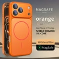 thumbnail image 1 of TECH CIRCLE For iPhone 14 Pro Max PC+TPU Magnetic Case Compatible with MagSafe Wireless Charging Anti-Scratch Luxury Matte Shock-Absorbent Anti-Fingerprint Camera Lens Protector,Orange, 1 of 9