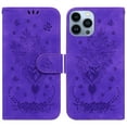 thumbnail image 1 of TECH CIRCLE iPhone 14 Pro Max Wallet Case,Embossed Premium PU Leather Magnetic Handbag Pocket Card Slots with Wrist Strap Flip Kickstand Shockproof Case for iPhone 14 Pro Max 5G 6.7 inch 2022,Purple, 1 of 8