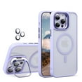 thumbnail image 1 of TECH CIRCLE for iPhone 15 Case, Military Grade Drop Protection Compatible with MagSafe Stash Stand Camera Lens Protector Magnetic Phone Case for Apple iPhone 15 6.1" 2023,Lightpurple, 1 of 9