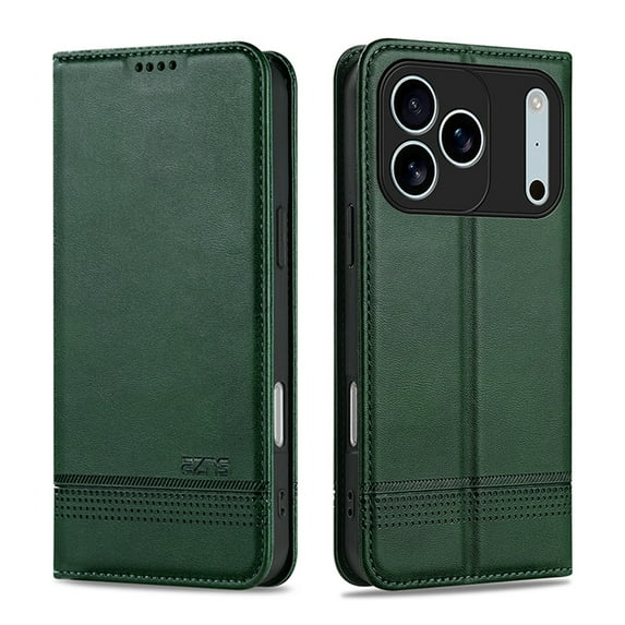 TECH CIRCLE for iPhone 15 Plus Leather+TPU Credit Card Slot Wallet Case with Card Holder Flip Kickstand, Shockproof Protective Drop Protection,Magnetic 360 Full Body Coverage,Darkgreen