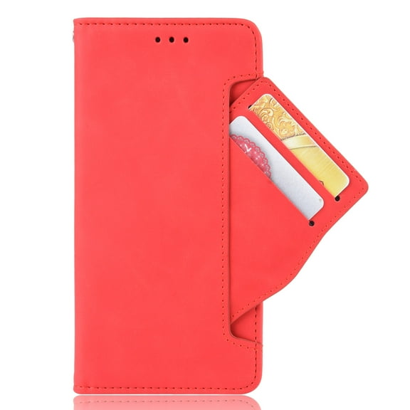 TECH CIRCLE For iPhone 15 Plus Wallet case,Lightweight PU Leather Folio Protective Phone Cover Magnetic Closed Bumper Soft TPU Shockproof Flip Case for Apple iPhone 15 Plus 6.7" 2023,Red