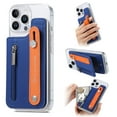 thumbnail image 1 of TECH CIRCLE for iPhone 15 Pro Max Clear Wallet Case,Drop Protection Slim Protective Stand Cover with Card Holder Zipper Anti-Scratch Cover for Women Men for iPhone 15 Pro Max 6.7 inch 2023,Blue, 1 of 10