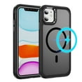 thumbnail image 1 of TECH CIRCLE For iPhone 15 Translucent Back Case 6.1" 2023 Model, Compatible with MagSafe and Magnetic Accessories, Slim Fits and Lightweight Case, Shockproof Protective Cute Phone Cover, Black, 1 of 8