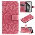 thumbnail image 1 of TECH CIRCLE for iPhone 16 Plus Case 6.7" 2024, PU Leather Flip Wallet Case with Stand Function, Built-in Card Slots & Cash Pocket, Lightweight Protective Slim Cute Flower Cover with Lanyard, Pink, 1 of 8