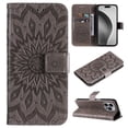 thumbnail image 1 of TECH CIRCLE for iPhone 16 Plus Case 6.7" 2024, PU Leather Flip Wallet Case with Stand Function, Built-in Card Slots & Cash Pocket, Lightweight Protective Slim Cute Flower Cover with Lanyard, Gray, 1 of 8
