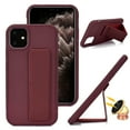 thumbnail image 1 of TECH CIRCLE for iPhone 16 Plus Case 6.7 Inch (2024 Release), Slim Thin Lightweight Back Cover Case with Kickstand, Protective Fashion Solid Color Cute Case for Women Men, Dark Red, 1 of 5