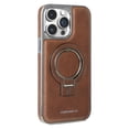 thumbnail image 1 of TECH CIRCLE for iPhone 16 Pro (2024) 6.3" PU Leather Case with Built-in Kickstand, Hands-free Viewing in Landscape/Portrait Modes, Compatible with MagSafe, Shockproof Protective Cover, Darkbrown, 1 of 11