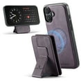 thumbnail image 1 of TECH CIRCLE for iPhone 16 Pro Case 6.3" 2024, Magnetic Phone Case with Removable Wallet & Hidden Kickstand, RFID Blocking Card Slots, Compatible with MagSafe, PU Leather Protective Cover, Purple, 1 of 11