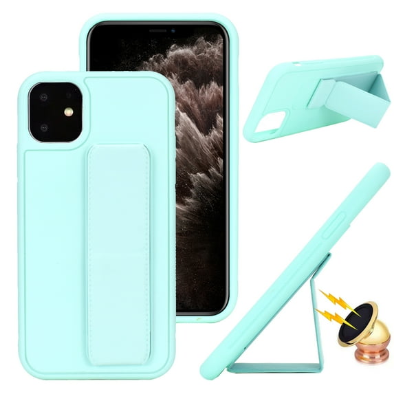 TECH CIRCLE for iPhone 16 Pro Case 6.3 Inch (2024 Release), Slim Thin Lightweight Back Cover Case with Kickstand, Protective Fashion Solid Color Cute Case for Women Men, Mint