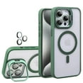 thumbnail image 1 of TECH CIRCLE for iPhone 16 Pro Case, Military Grade Drop Protection Compatible with MagSafe Stash Stand Camera Lens Protector Magnetic Phone Case for Apple iPhone 16 Pro 6.3" 2024,Darkgreen, 1 of 9