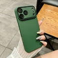 thumbnail image 1 of TECH CIRCLE For iPhone 16 Pro Frosted Case with Camera Lens Protector, Lightweight Hard PC Back Cover, Anti-Scratch, Dust/Dirt Proof, Shock-Absorbent, Matte Anti-Fingerprint,Darkgreen, 1 of 8