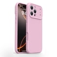 thumbnail image 1 of TECH CIRCLE for iPhone 16 Pro Max Magnetic TPU Case, Lightweight Flexible Protective Shockproof Anti-Fingerprint Non-Slip Basic Case Cover with Wireless Charging Support,Pink, 1 of 5