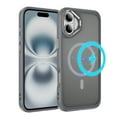 thumbnail image 1 of TECH CIRCLE For iPhone 16 Translucent Back Case 6.1" 2024 Model, Compatible with MagSafe and Magnetic Accessories, Slim Fits and Lightweight Case, Shockproof Protective Cute Phone Cover, Gray, 1 of 8
