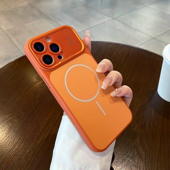 TECH CIRCLE For iPhone 17 Air Magnetic Phone Case, Compatible with MagSafe Accessory, Support Wireless Charging, Shock-Absorbent, Anti-Scratch, Protective Lightweight Slim Cover, Orange