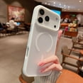 thumbnail image 1 of TECH CIRCLE For iPhone 17 Magnetic Shockproof PC+TPU Hybrid Matte Case Slim Lightweight Non-Slip Compatible with MagSafe Wireless Charging Qi Basic Protective Cover,White, 1 of 10