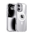 thumbnail image 1 of TECH CIRCLE for iPhone 17 PC+TPU Hybrid Clear Case Magnetic Drop Protection Anti Yellowing Cover Transparent Rugged Shockproof Compatible with MagSafe Anti-Scratch Anti-Fingerprint,Silver, 1 of 12