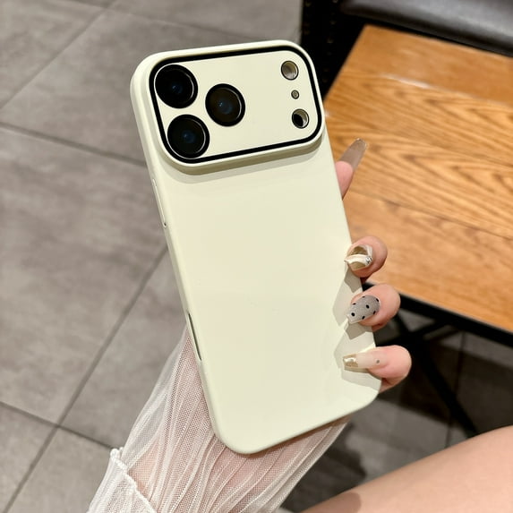 TECH CIRCLE For iPhone 17 Pro Frosted Case with Camera Lens Protector, Lightweight Hard PC Back Cover, Anti-Scratch, Dust/Dirt Proof, Shock-Absorbent, Matte Anti-Fingerprint,White