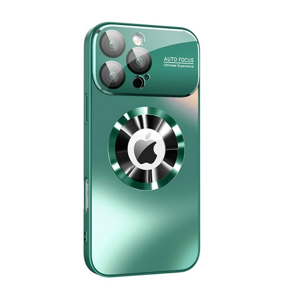 TECH CIRCLE for iPhone 17 Pro Magnetic Hybrid Case,[Compatible with MagSafe][Military Drop&Full Camera Lens Protector] Large Window Logo View Dust-Proof Matte Shockproof Cover,Darkgreen