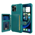 thumbnail image 1 of TECH CIRCLE for iPhone 17 Pro Max (6.9", 2025) Shockproof Case with Flip Wallet (Magnetic Closure), 4 Card Slots, Compatible with Magnetic Car Mount, Drop Proof Protective Slim Case, Green, 1 of 7