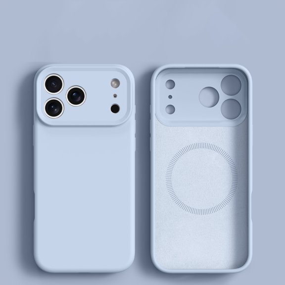 TECH CIRCLE For iPhone 17 Pro Max Magnetic Liquid Silicone Case Shockproof Anti-Fingerprint Flexible Lightweight Non-Slip TPU Basic Protective Cover [Compatible with Magsafe] Magnetic Support,