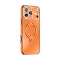 thumbnail image 1 of TECH CIRCLE For iPhone 17 Pro Max PC+TPU Frosted Case with Kickstand, Shock-Absorbent Protective Case, Matte Anti-Glare, Anti-Scratch, Anti-Fingerprint, Dust Proof, Lens Protector,Orange, 1 of 9