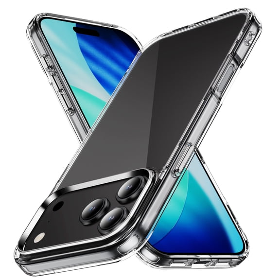TECH CIRCLE for iPhone 7 / 8 / SE 2020 Clear Hard Case [Anti-Yellowing][Military-Grade Drop Protection] Shockproof Silicone TPU Ultra Slim Crystal Transparent Back Case Cover,Clear