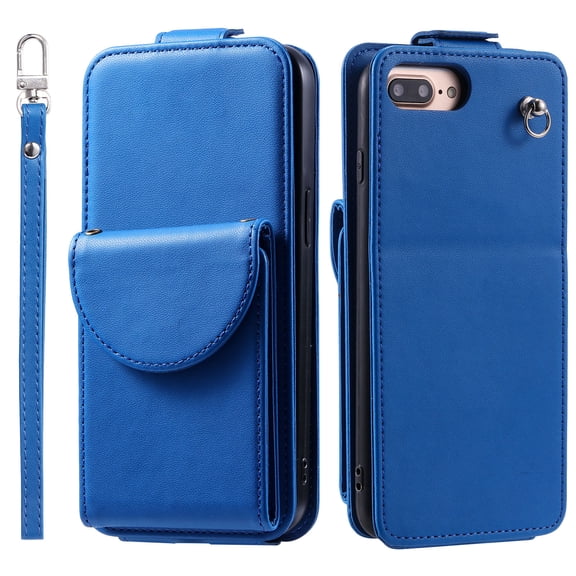 TECH CIRCLE For iPhone 7 /iPhone 8 /iPhone SE Wallet Case with Card Holder,PU Leather Flip Kickstand Magnetic Clasp Durable Shockproof Protective Phone Case for Apple iPhone 7 8 SE 2022 4.7",Blue