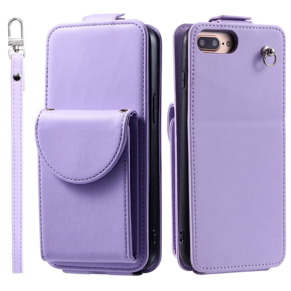 TECH CIRCLE For iPhone 7 /iPhone 8 /iPhone SE Wallet Case with Card Holder,PU Leather Flip Kickstand Magnetic Clasp Durable Shockproof Protective Phone Case for Apple iPhone 7 8 SE 2022 4.7",Purple