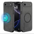 thumbnail image 1 of TECH CIRCLE for iPhone Air Case Compatible with Magsafe, TPU and Suede PU Leather Case, Anti-Vibration Anti-Slip Shockproof Ultralight Luxury Cover for iPhone Air 5G Women Men,Gray, 1 of 6