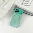 thumbnail image 1 of TECH CIRCLE For iPhone Air PC+TPU Frosted Candy Color Case Anti-Scratch Shockproof Anti-Fingerprint Wireless Charging Qi Compatible Large Window Crystal Camera Lens Protection,Green, 1 of 12