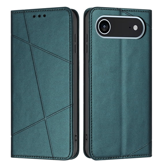 TECH CIRCLE for iPhone Air Retro PU Leather Wallet Case Cover Flip Stand Anti-Scratch Case TPU Flip Case Book Style with Cash & Credit Card Slots Holder Shockproof Cover,Green