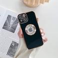 thumbnail image 1 of TECH CIRCLE for iPhone XS Max 6.5 Inch Gold Plated Frame Exposed Logo Case, Lens Protection Scratch Resistant Shock Resistant Scratch Resistant Case for iPhone XS Max, Black, 1 of 5
