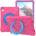 thumbnail image 1 of TECH CIRCLiPad 10th Generation Case A2696 A2757 A2777,Heavy Duty Shockproof Cover with Rotating Handle Grip Stable Kickstand Girls Kids Protective Tablet Cover for iPad 10th Gen 10.9" 2022,Rose/Blue, 1 of 7