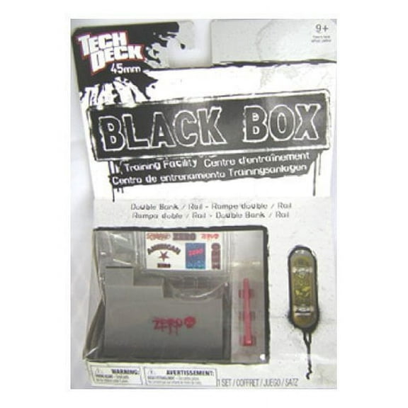 TECH DECK Black Box Double Bank Fingerboards, Black, 1 lb