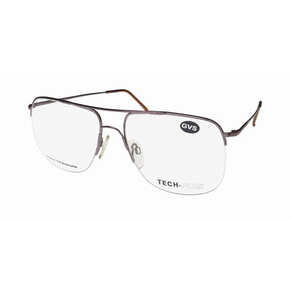 TECH-FLEX 1017 TITANIUM EYEGLASS FRAME/GLASSES "ITALIAN MAFIA BOSS" CLASSIC LOOK