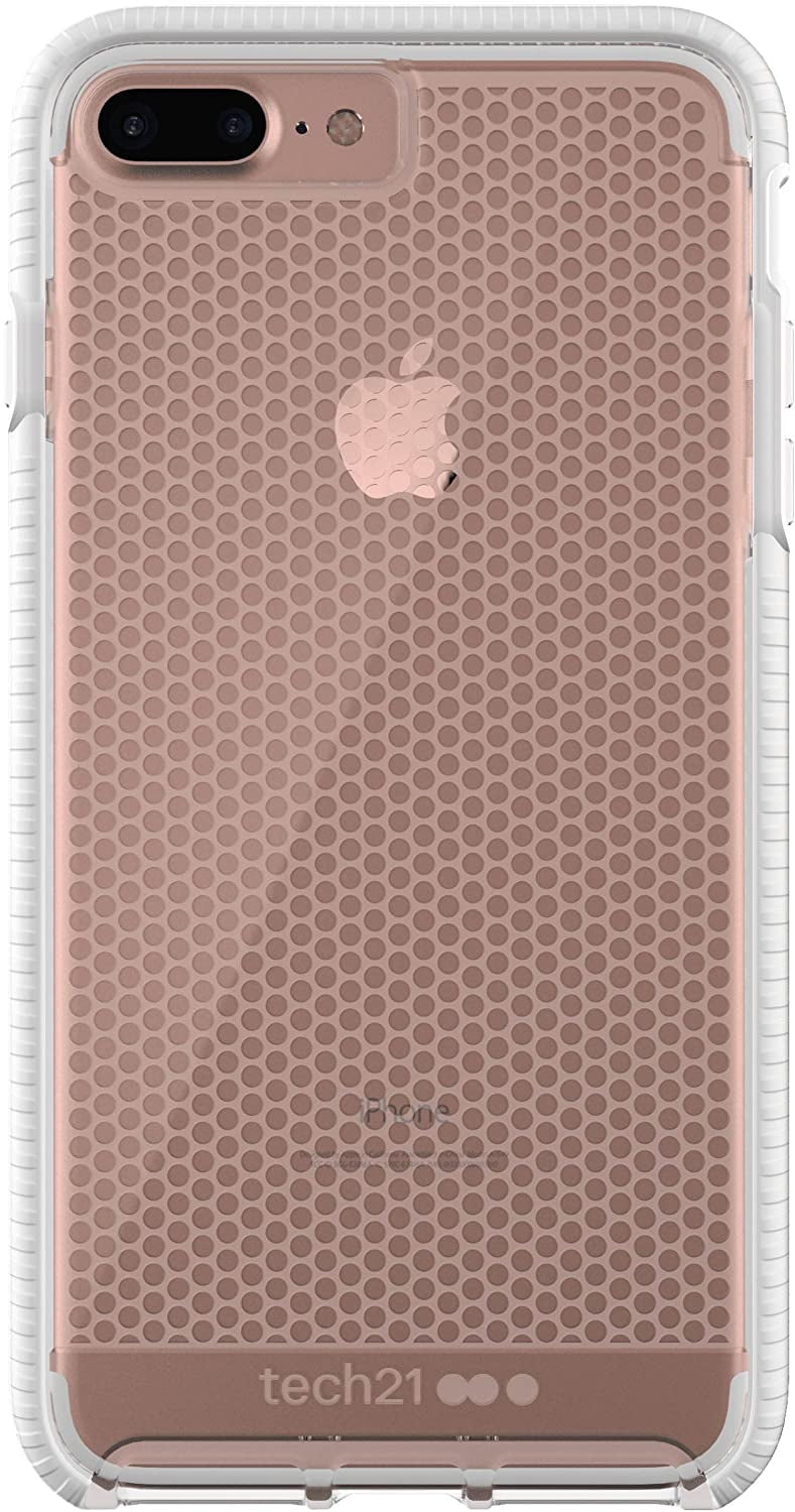 TECH21 - Evo Mesh for Apple iPhone 6+/7+/8+ Plus - Clear White ...