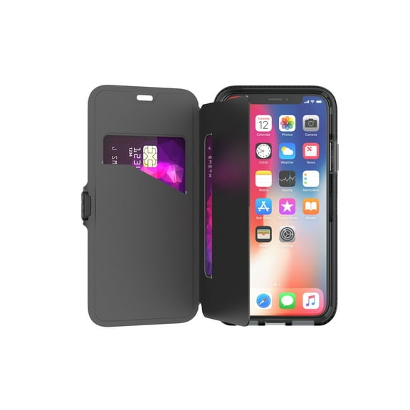 TECH21 Evo Wallet Case for iPhone X & XS (5.8") - Authentic- Black