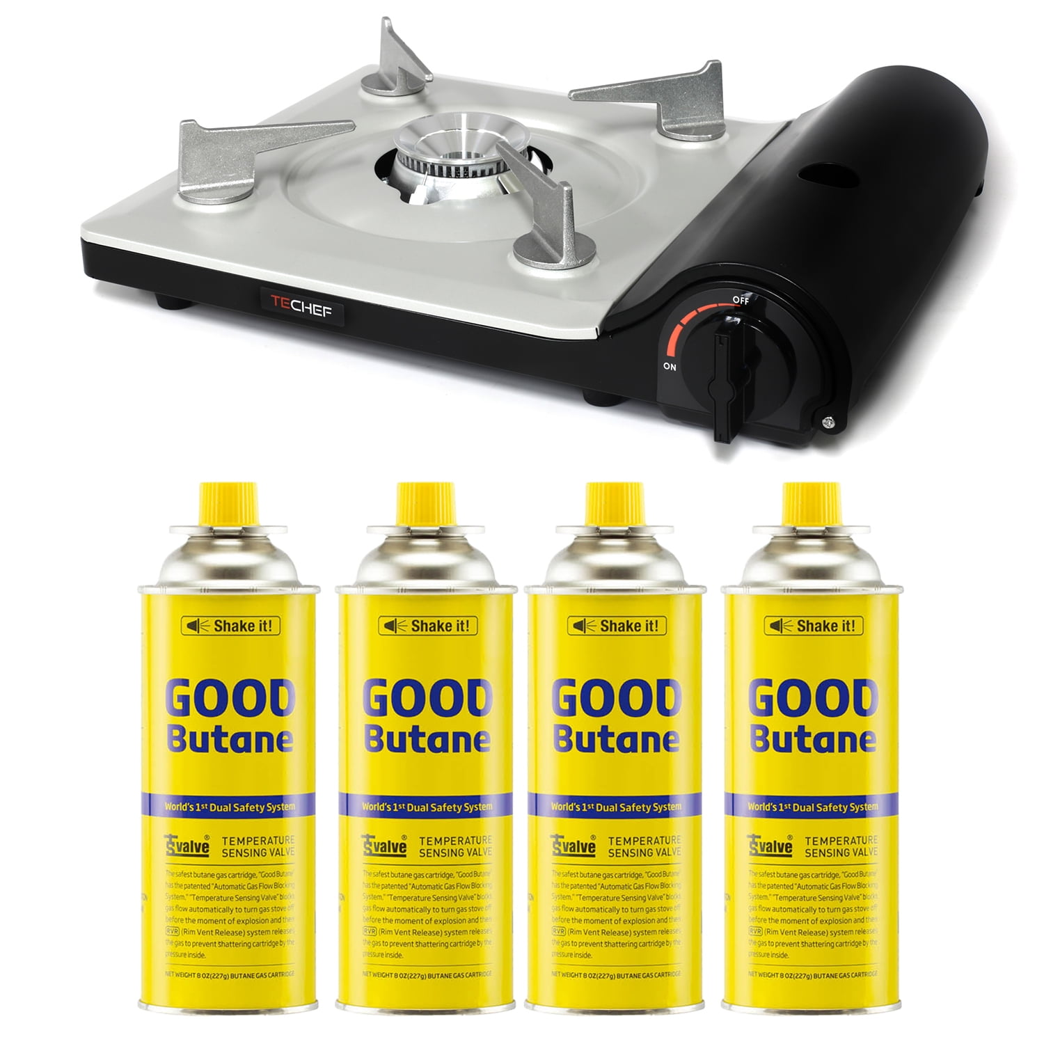 TECHEF AGNI Portable Butane Gas Stove Burner, Emergency Stove